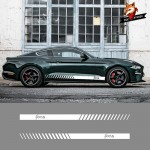 Vehicle Auto Decals Stripe Wraps Body Graphics Vinyl Car Styling Side Stripes Skirt Sticker For Ford Sticker